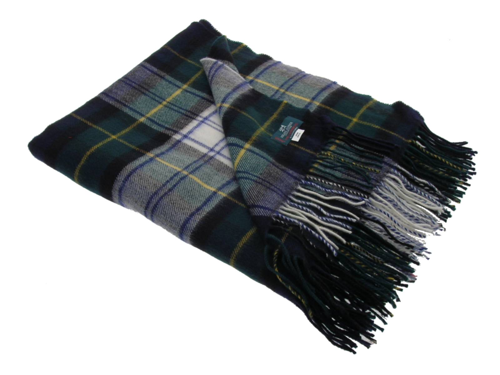 Gordon Dress Tartan Lambswool Blanket